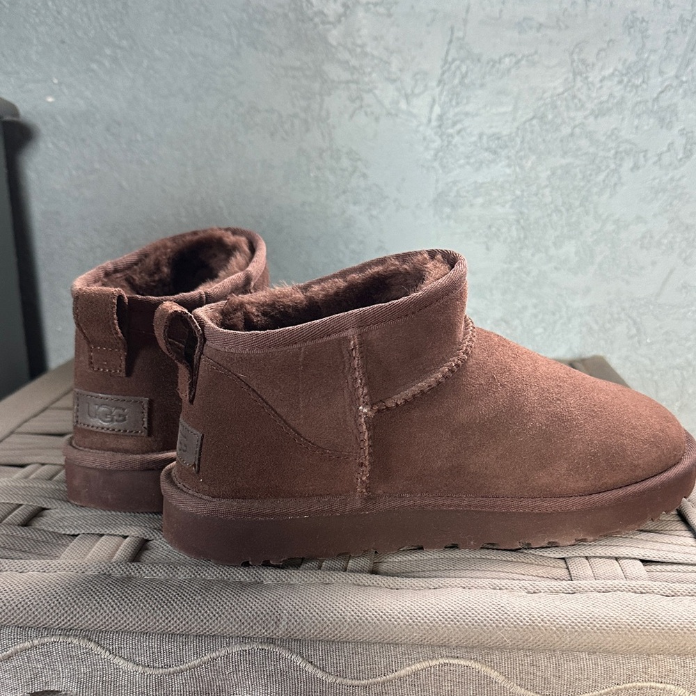 UGG classic ultra mini Suede Boots size 8